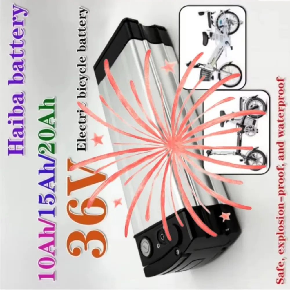 

Аккумулятор Li-ion HaiBa повышенной емкости 36В/48В, совместимый с портативными устройствами Shengmilo - 10Ач/15Ач/20Ач с зарядным устройством для использования на улице