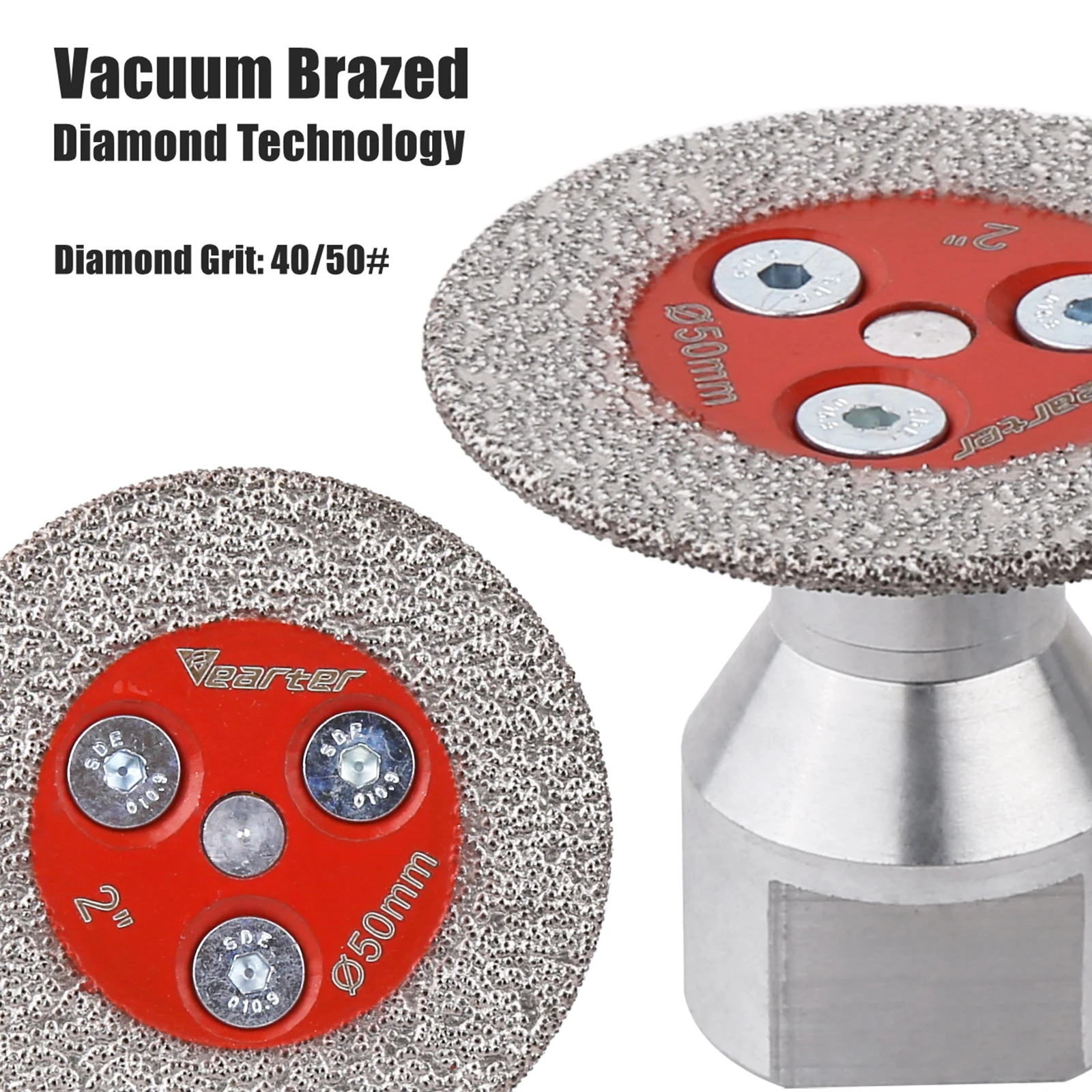 Imagem -04 - Vearter-vacuum Brazed Diamante Gravura Serra Flange Moagem Disco Corte para Telha Mármore Concreto Cerâmica Lâmina de Corte 11