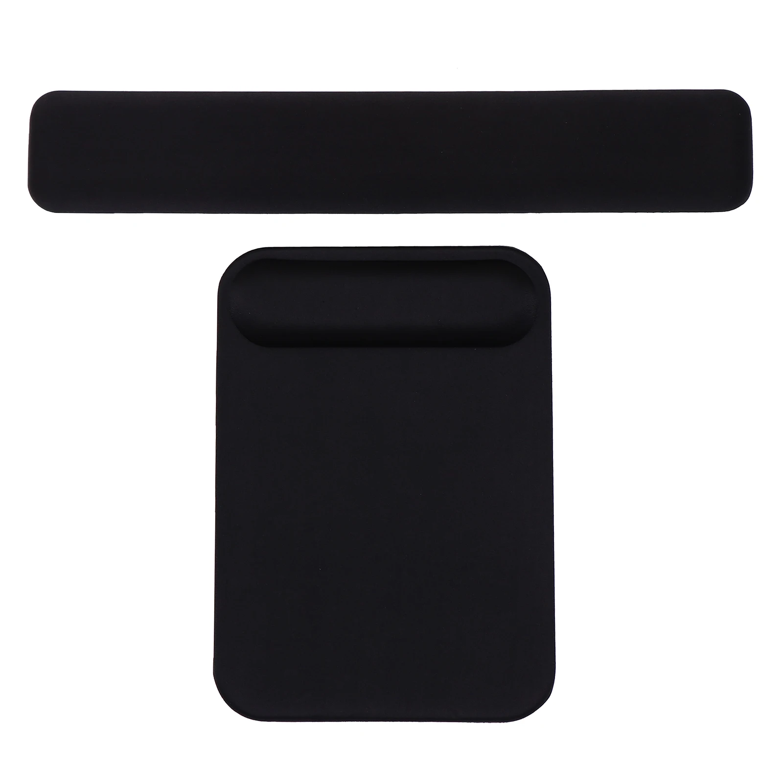 

Ergonomic Wrist Support Mouse Pad Non Slip Black Memory Foam Mat for Keyboard Gaming Kids Long Hours