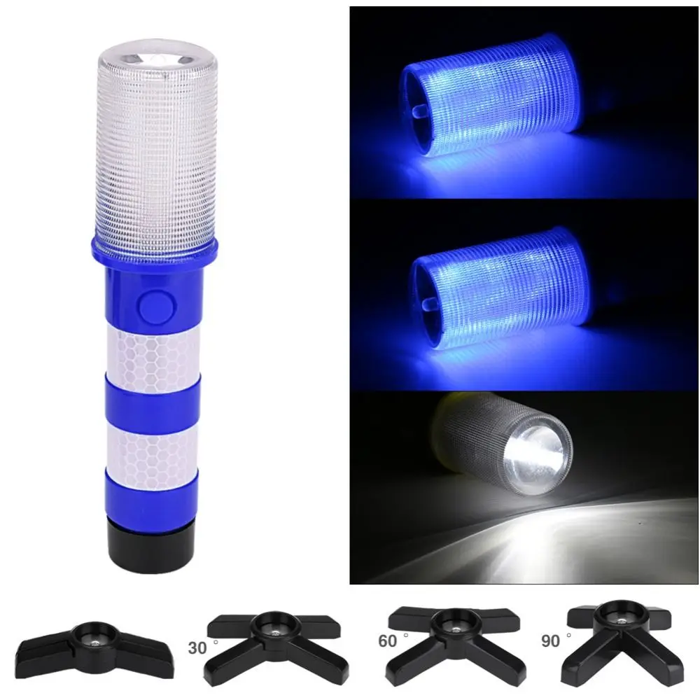 LED Light Warning Light High Visibility Telescopic Baton Safety Strobe Light Strobe Function Magnetic Base Signal Alert Lamps