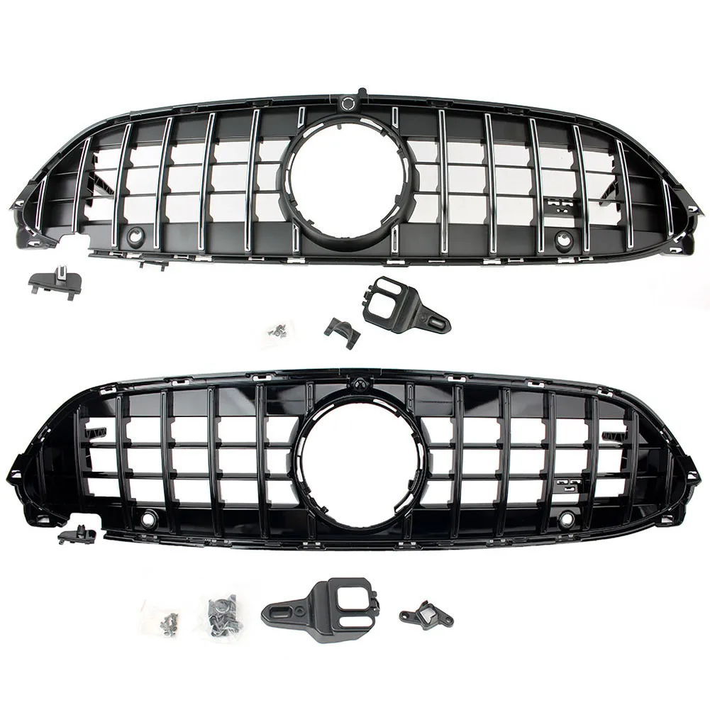 New Front Bumper Center Hood Grille Cover For Mercedes-Benz W236 C236 CLE300 CLE450 Upgrade CLE53AMG 2024 - 2025