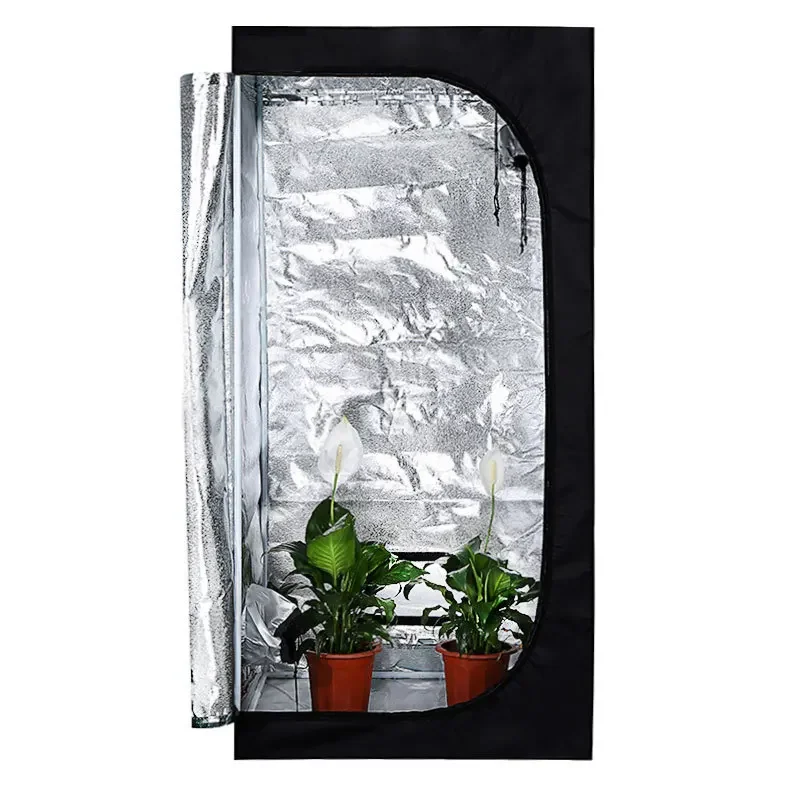 Hydroponic plant growth tent 600D Oxford cloth 80 * 80 * 160cm greenhouse planting tent