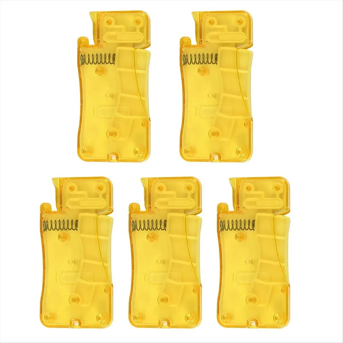 DT38 Auto Needle Threader for Hand Sewing,New Simple Needle Threader, Easy to Use Needle Threaders Tool,Yellow 5pcs