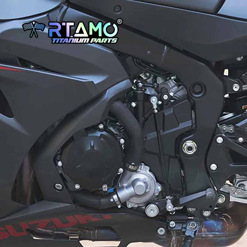 RTAMO Gr5 التيتانيوم البراغي غطاء المحرك الجبهة الخلفية مسند القدمين سلسلة غطاء المسمار Swingarm الجوز لسوزوكي GSX-R1000 (2017-2024)
