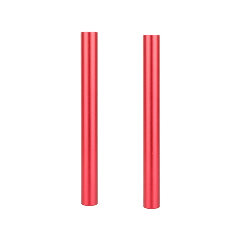 CAMVATE-varilla de aluminio roja de 15mm con rosca M12 en ambos extremos para montaje en plataforma de hombro, enfoque de seguimiento o varilla de caja mate, un par