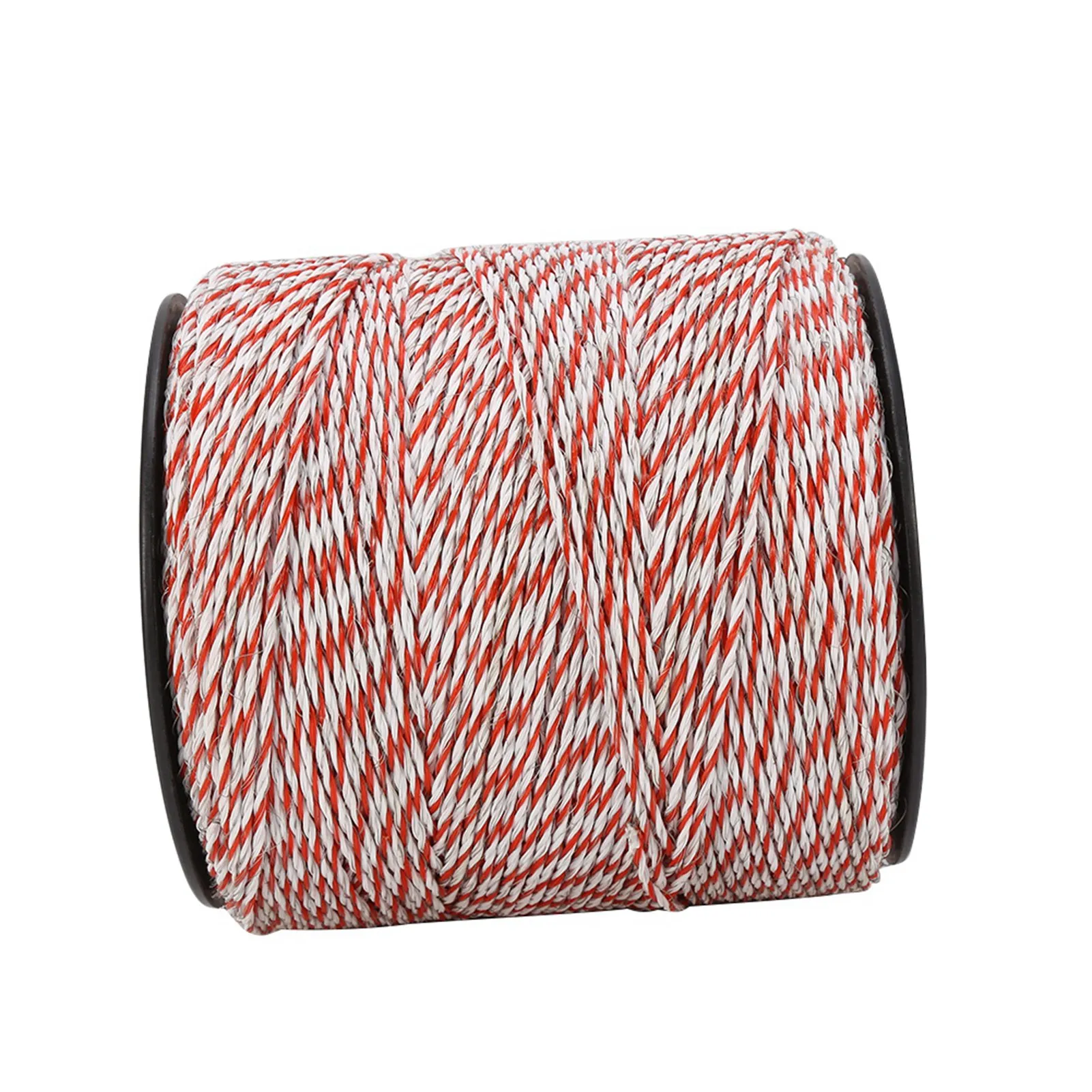 Professional 500M White Red Electric Livestock Conductive Fence Wire Roll Stainless Steel Conductive Rope for Farm Ranch Pasture