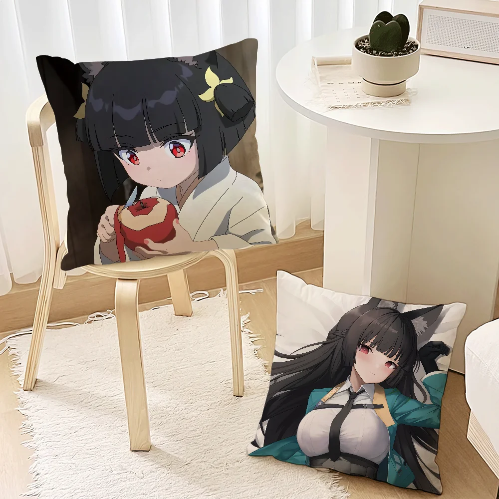 Hoshimi Miyabi Zenless Zone Zero Cute For Bedroom Car Coffee Shop Room Soft and Living Room Sofa Decorative Pillow Cover Case