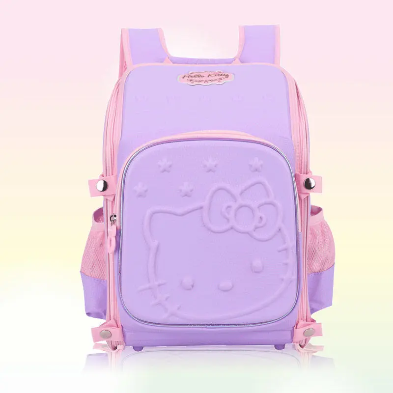 Miniso Hello Kitty Girls tornister uczeń klasy 1-6 dzieci strażnik kręgosłupa tornister plecak z motywem kreskówkowym dla dzieci wodoodporne prezenty