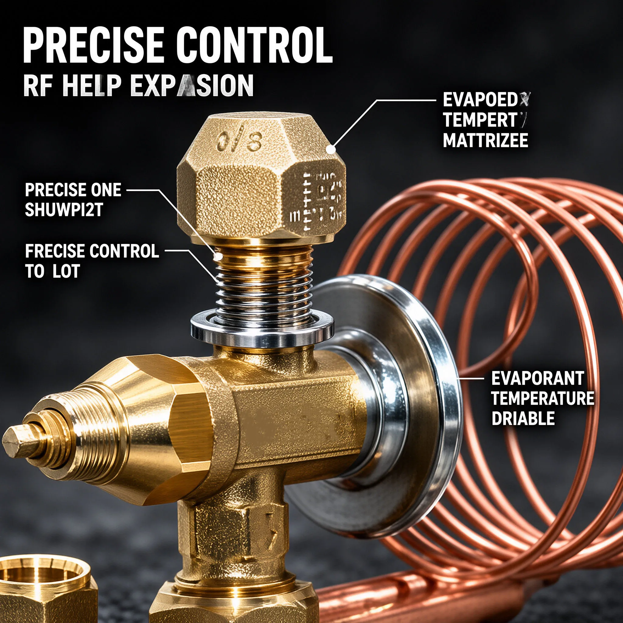 Thermal Expansion Valve R22 Refrigerant Internal Balance Flow Control For Cold High Pressure Resistant For Refrigeration Cold