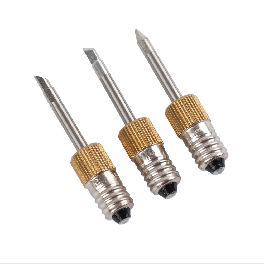 USB Soldering Iron Tips Set E10 Interface with B C K Types and Cleaning Sponge Suitable for General Welding Tasks