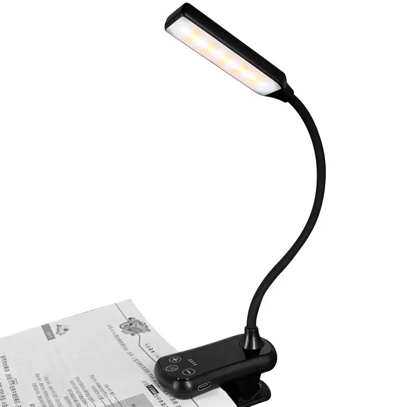 

Book Lamp LED Book Lights With Lamp Rechargeable And Portable LED Book Light With 3 Eye-Protecting Modes Lamp For Kids Studying