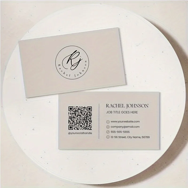 Custom Business Cards 9*5.4cm Right Angle Double Sided 300g Paper Free Design Personalized Logo Text For Office Business