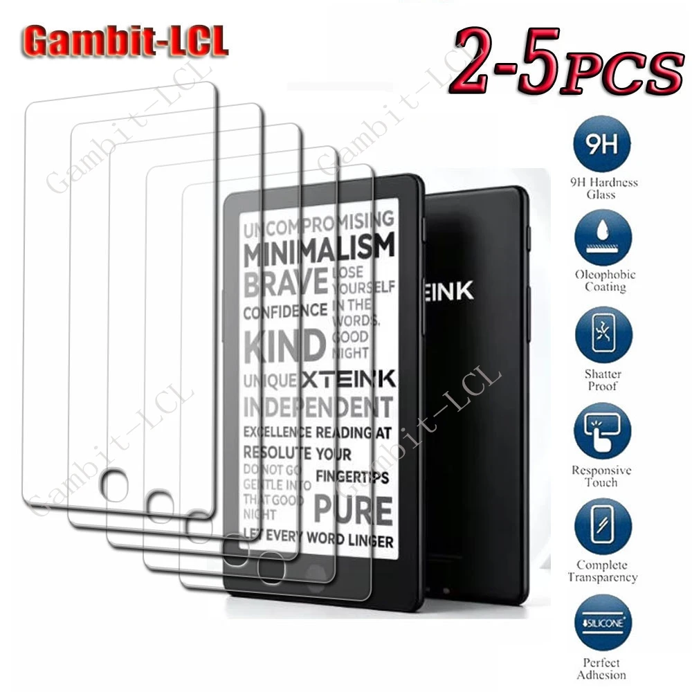 2-5 Stück 9H HD Panzerglas für XTEINK X4 Pro XTEINKX4Pro X4Pro 4,3-Zoll E-Book-Reader Displayschutzfolie