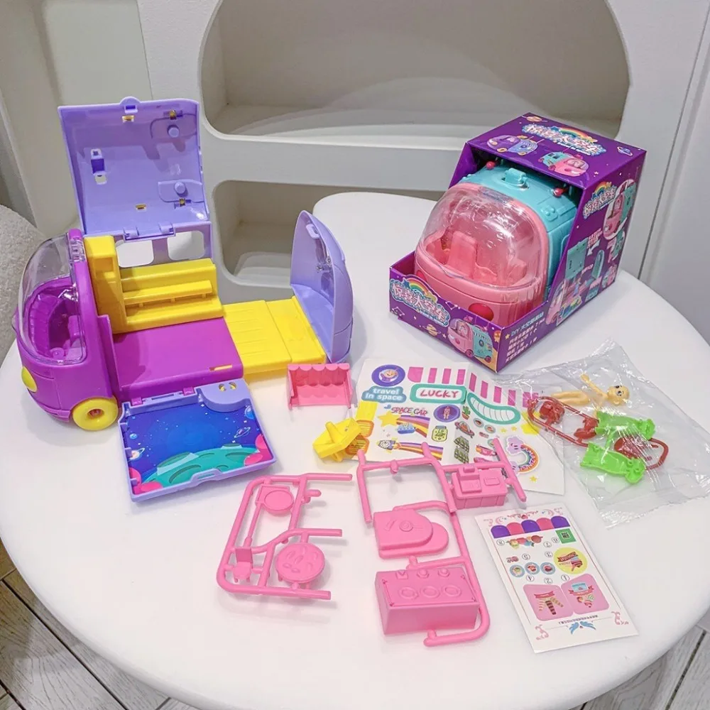 Nouvelle voiture spatiale Surprise multi-scènes Parent-Unisexe maison de jeu voiture bricolage simulé Dessert cuisine ensemble garçons filles