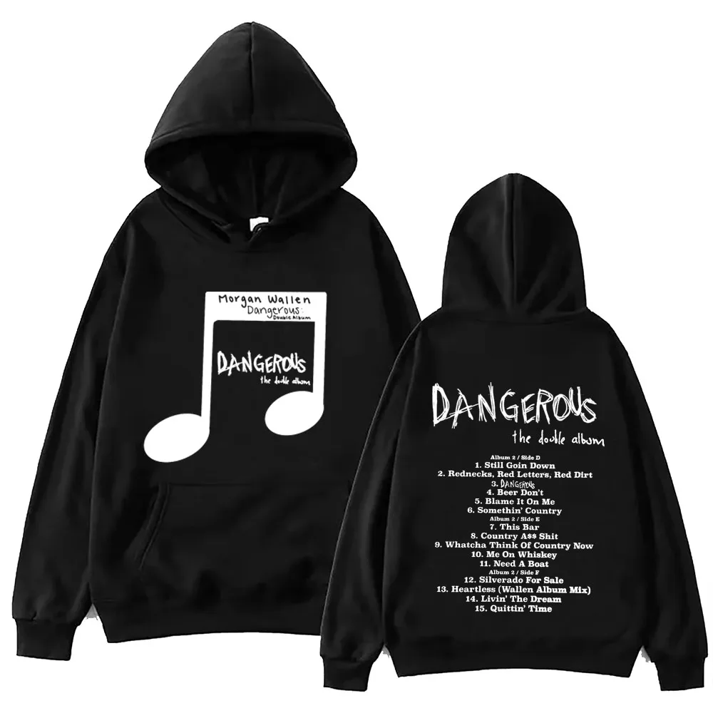 2024 Dangerous: The Double Album Morgan Wallen Hoodie Tops Long Sleeve Sweatshirt Music Fans Gift Spring Summer Casual