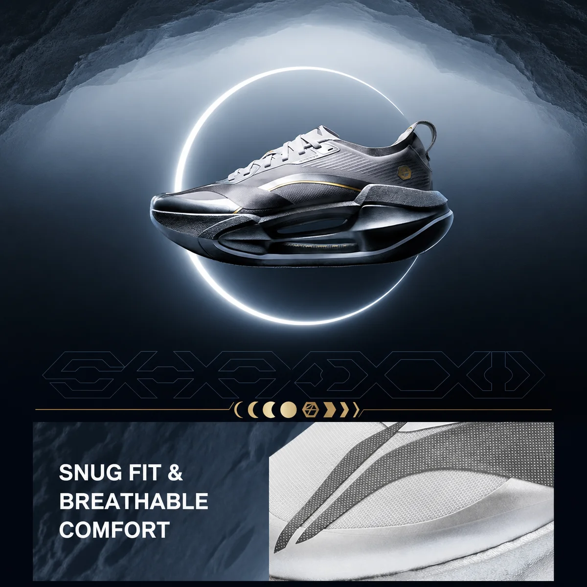 Li-Ning Men's Shadow 4 Running Shoes - SUPER BOOM Rebound Sneakers
