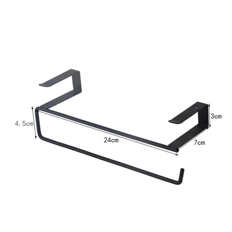 White/Black Toilet Shelf Paper Roll Rack Home Organizer Tissue Hanger Under Cabinet Towel Holder Bath