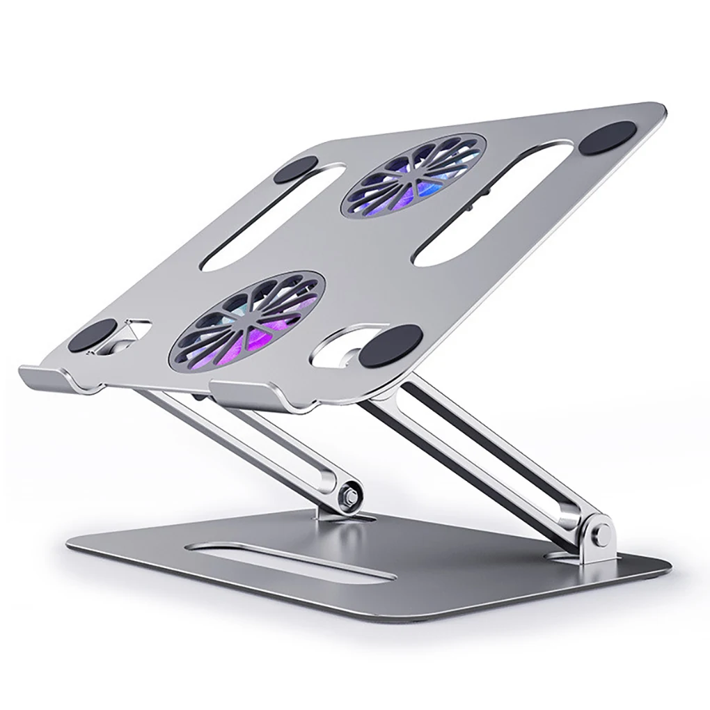 Laptop Stand for Desk Adjustable Ergonomic Design Cooling Bracket Aluminum Alloy Foldable Desktop Holder with Stable Structure