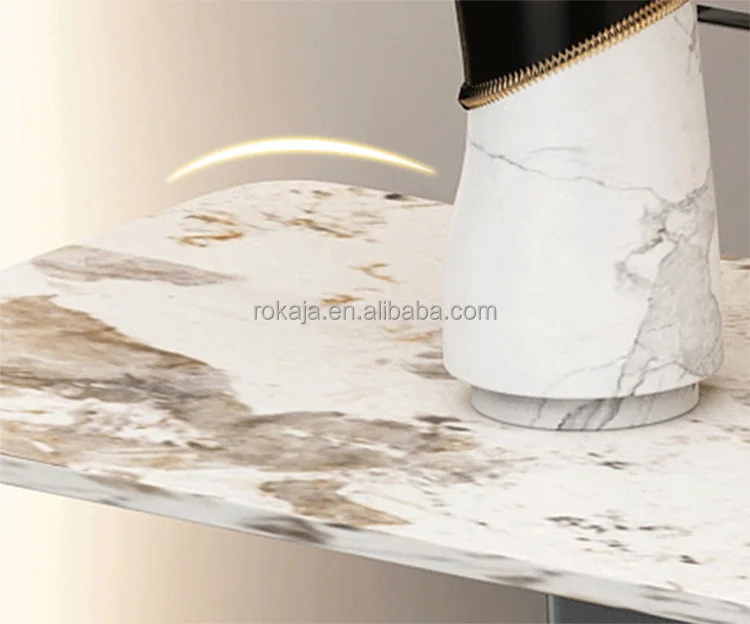 Marble Console Table Gold Metal Half-Moon Base Entrance Decoration Table Modern Living Room Furniture Corridor Corner Table