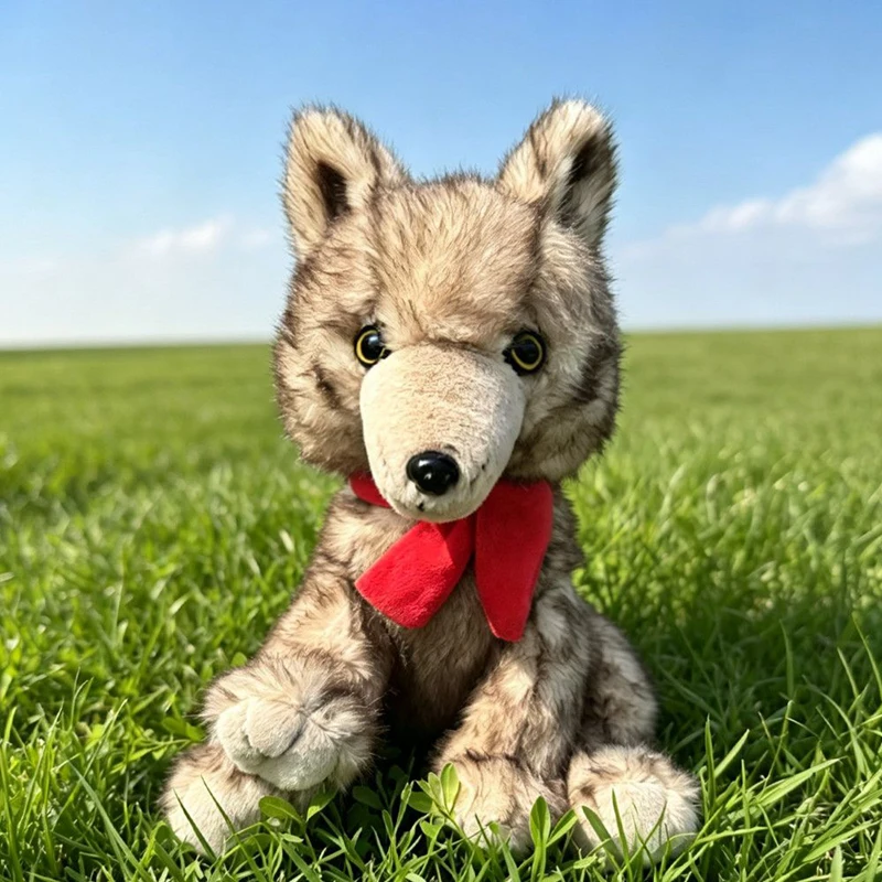 

Realistic Grey Wolf Plush Toy, Simulated Animal Doll, Soft Pillow, Children'S And Adult Gifts, Home Decoration, Comfort Compani
