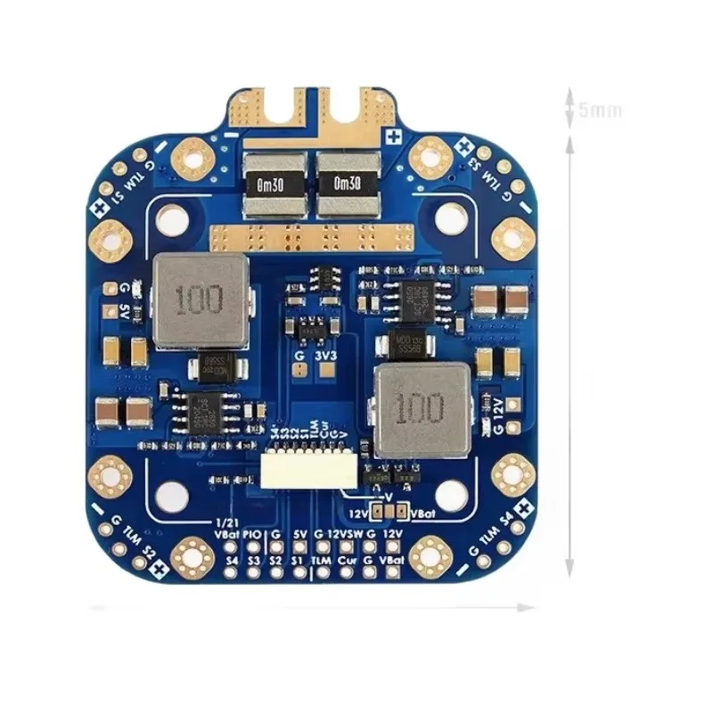 FPV High Current Power Distribution Board PDB, 5V &12V BEC 440A, 8-60V Input for Racing Quadcopter Drone