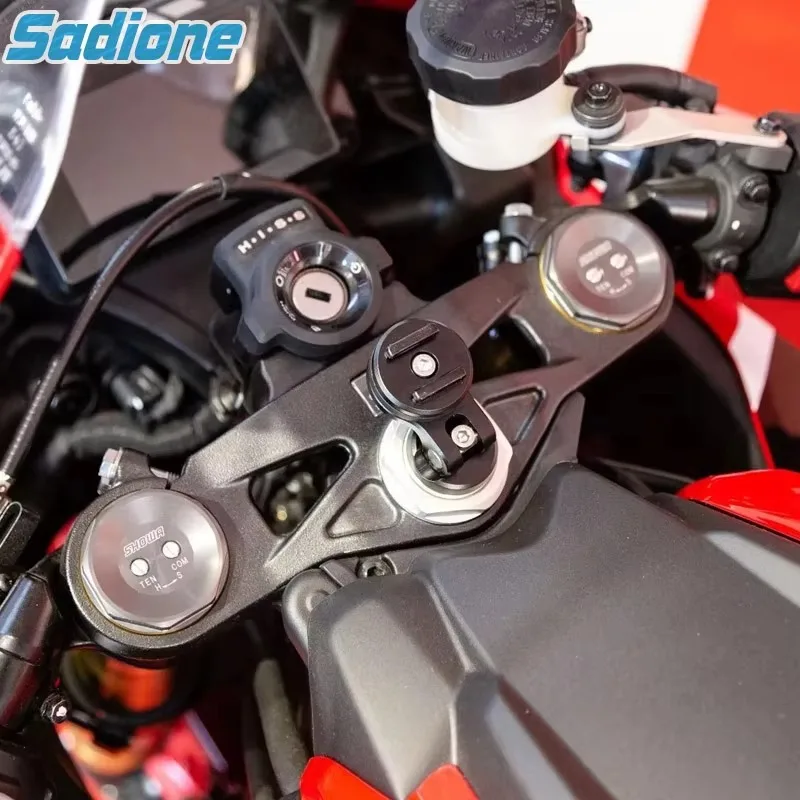 Держатель для телефона, тройное дерево, вилка, зажим, подставка для мобильного телефона, зеркало для мотоцикла, навигация, поддержка телефона, кронштейн на руль