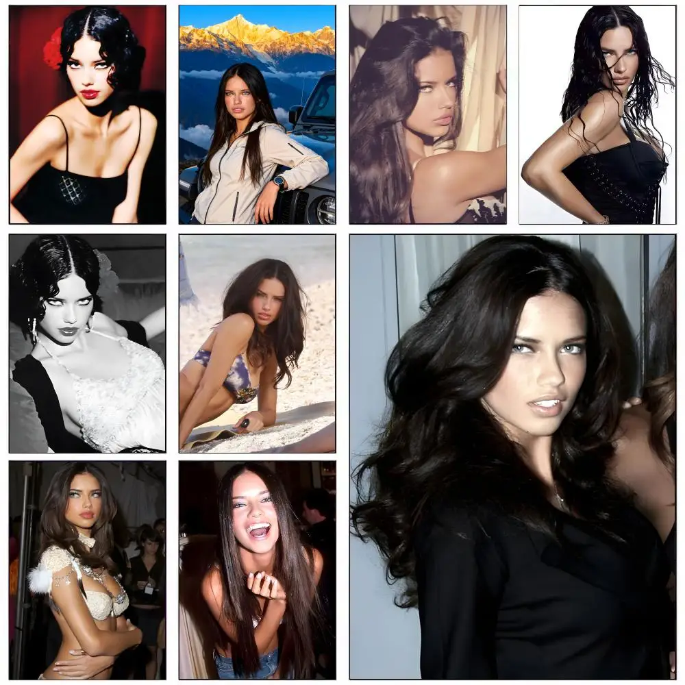 Póster de supermodelo A-adriana lima, arte HD, pared adhesiva, impermeable, decoración estética para el hogar, sala de estar, dormitorio, bar