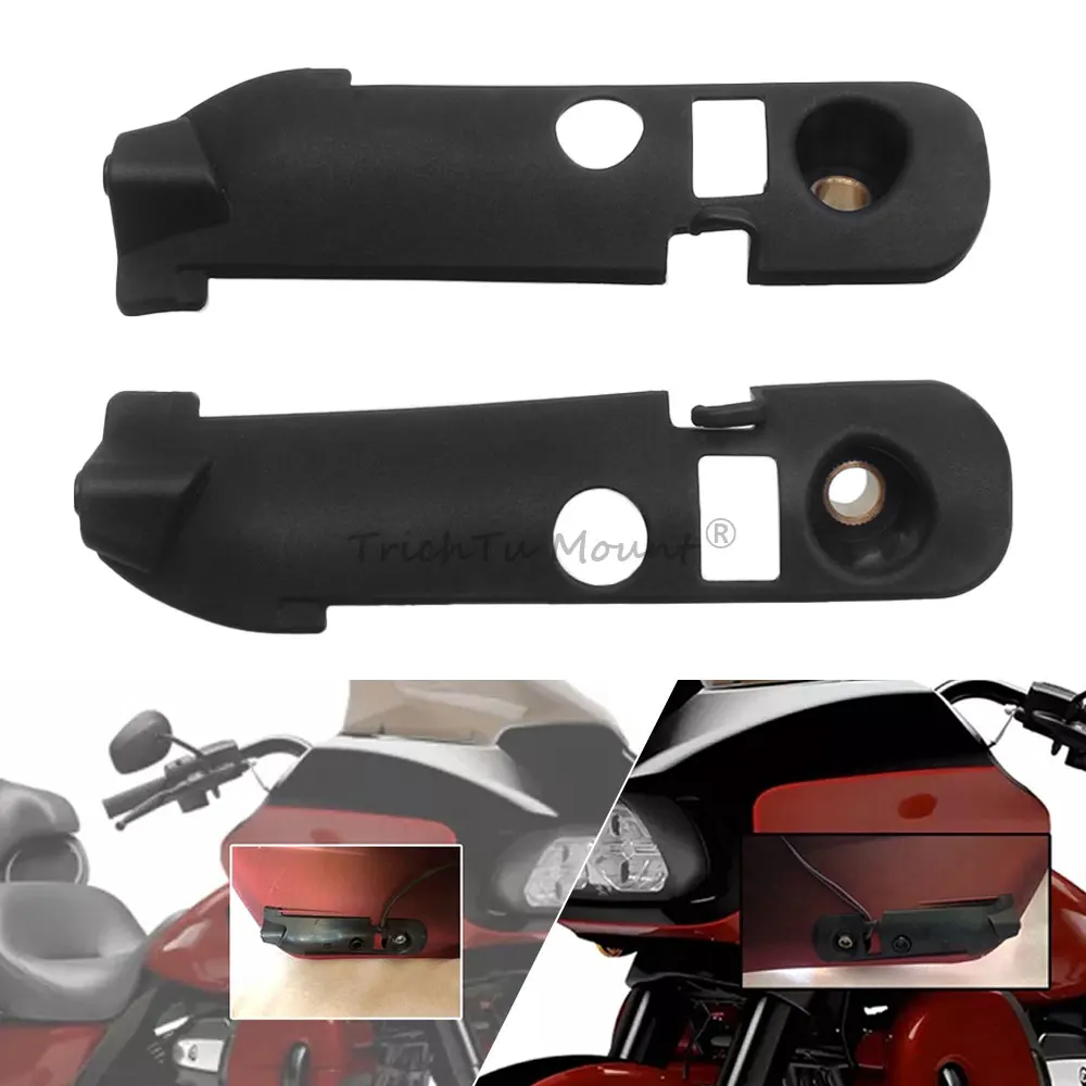 

Мотоциклетный матовый черный передний кронштейн указателя поворота, опорное крепление для Harley Touring Road Glide FLTRX FLTRXS FLTRXSE 2015-2023