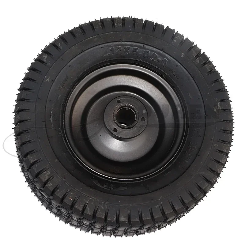 

12X5.00-6 Inch Rear Hub Tire with Wheel Hub For Small Four-Wheel Bull ATV UTV Quad Bike Husqvarna 180YTH Four Wheels Lawn Mowing