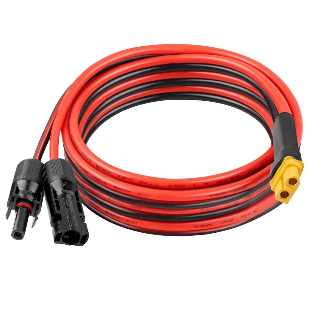 

10AWG 10FT Solar Extension Cable Female to Male for Portable Power Station Solar Panel RC LiFePO4 Battery