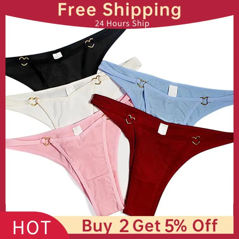 Sexy Low-Waist Panties Women Cotton Underwear Solid Color Briefs Girls Soft Panty Underpants Female Seamless Simple Lingerie