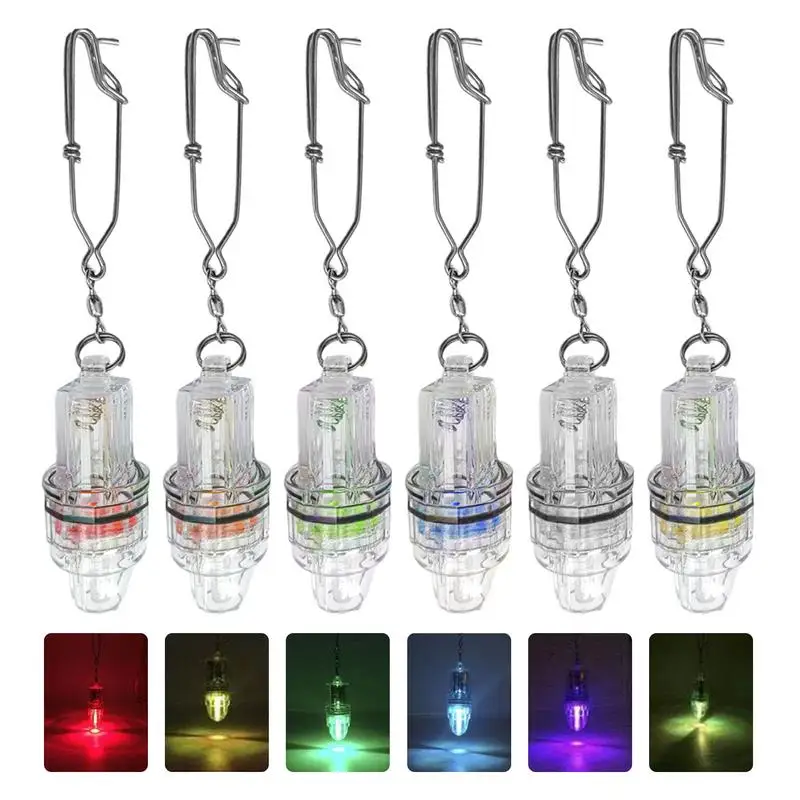 LED Night Fishing Light Fish Gathering Attracting Lure Attractive Attractor Waterproof Underwater Lamps