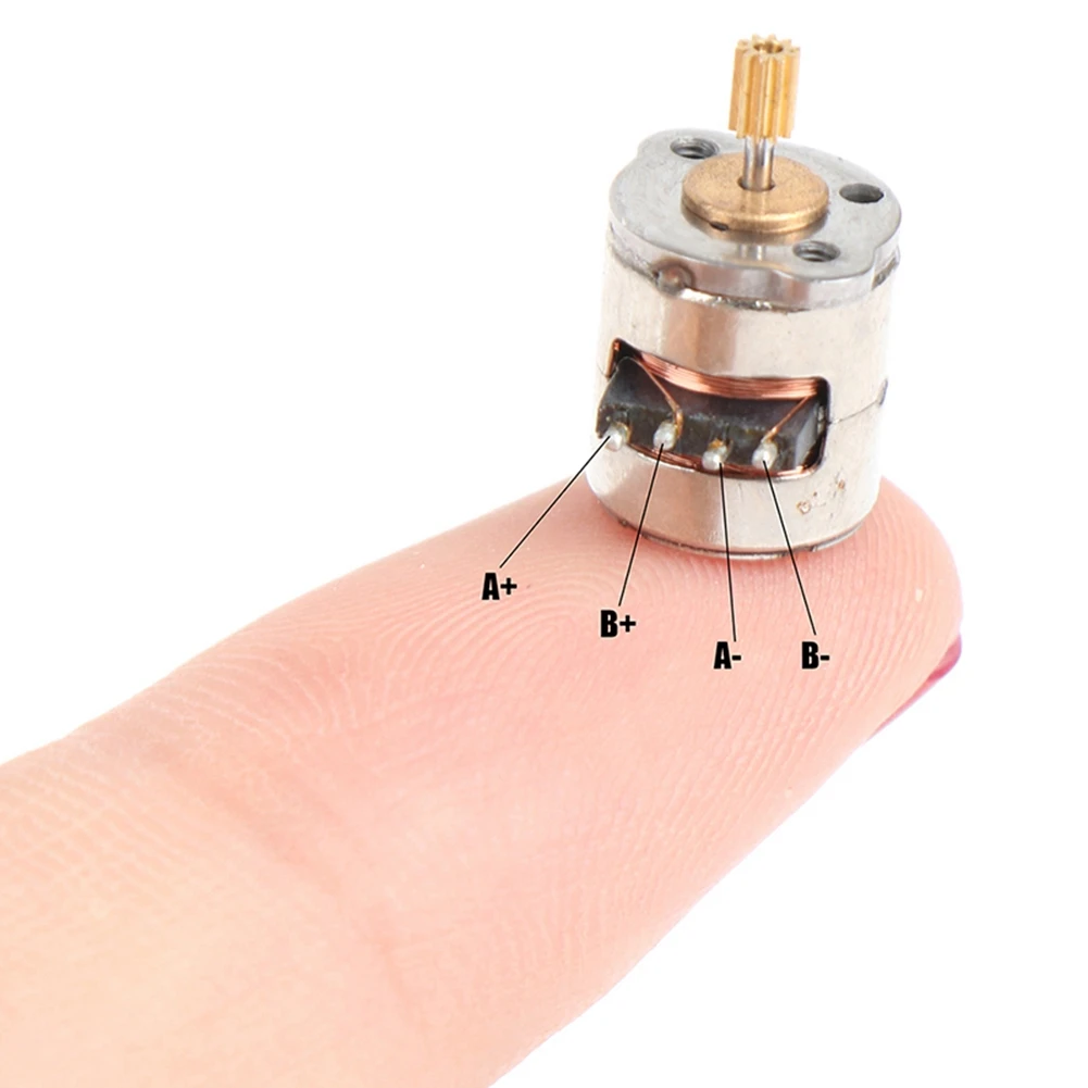 10Pcs/Pack Mini 2-Phase 4-Wire Stepper Motor Miniature Stepper with Gear Small Tiny Mini Motor Toy Engine DIY HOT