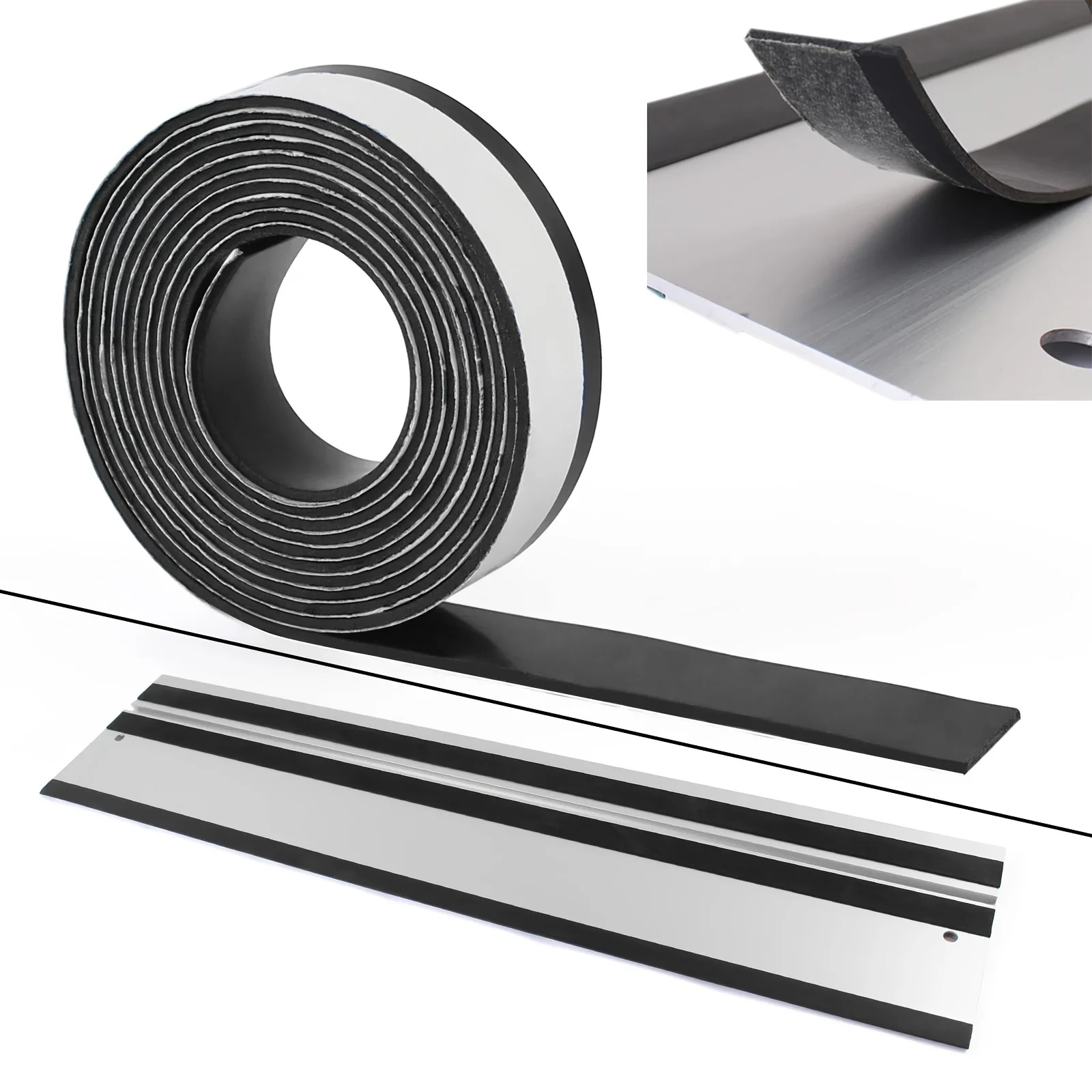 Guide Rail Splinter Guard Strip - 200CM Replacement Tape for Track Saw Guide Rails Durable, Guide Rail Anti-crack Rubber Strip
