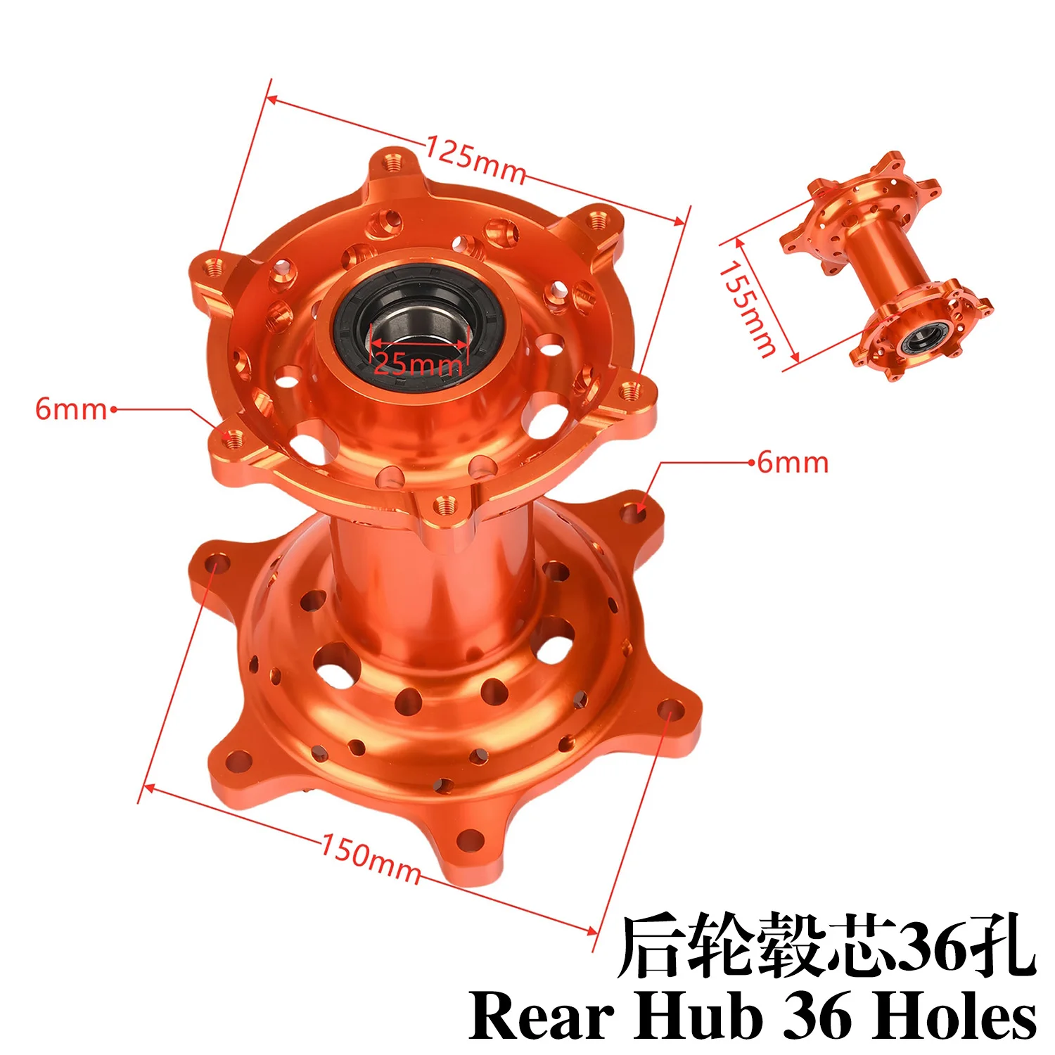 Motorcycle CNC Front Rear Rims Wheel Hub For KTM SX XC EXC XCW SXS EXCF XCF SXF XCFW 150 250 300 350 400 450 500 530 2003-2023