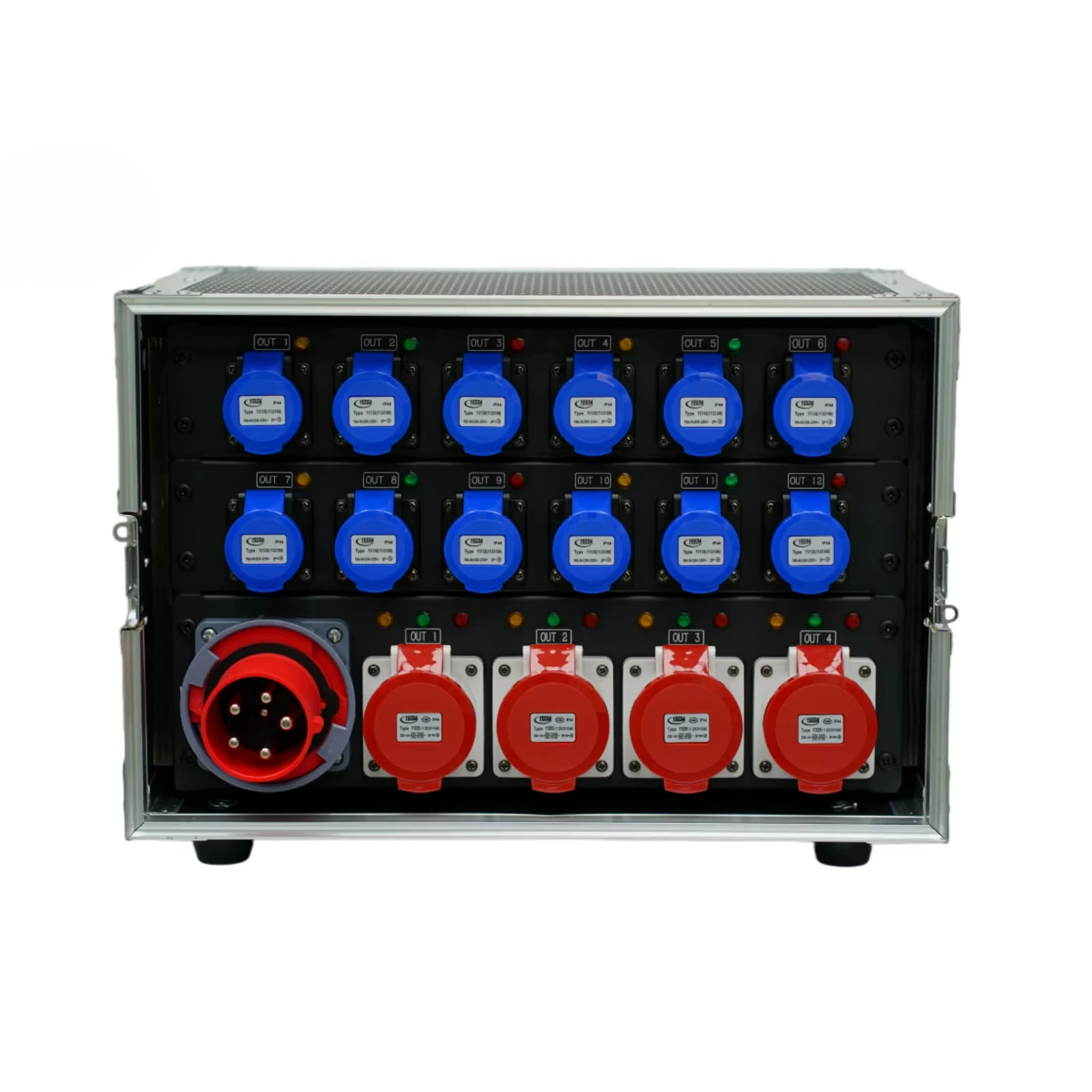 New Stage Equipment Power Distribution Box 63A 3 Phase Input 12 Channels 16A  Output for Stage Power Distro Box