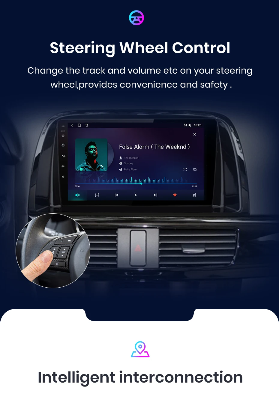 Junsun AI 4G LTE Drahtlose CarPlay Android Auto Auto Radio Für Mazda CX5 2012 2013 2014 2015 GPS Navi BT DSP RDS FM – Detail 15