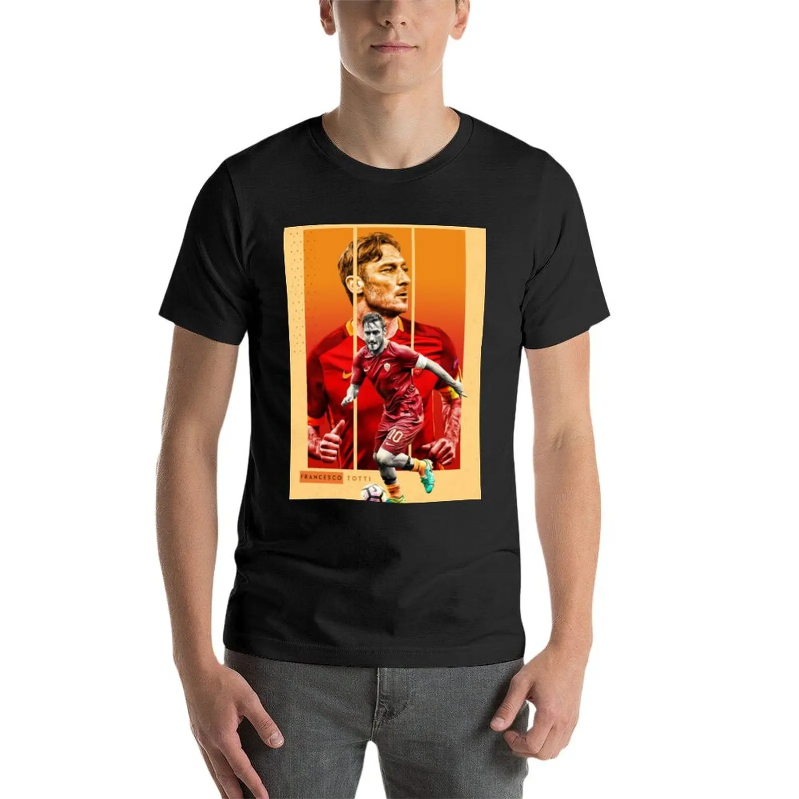 Art Totti Wallpaper T-Shirt summer clothes tops kawaii clothes men t shirts