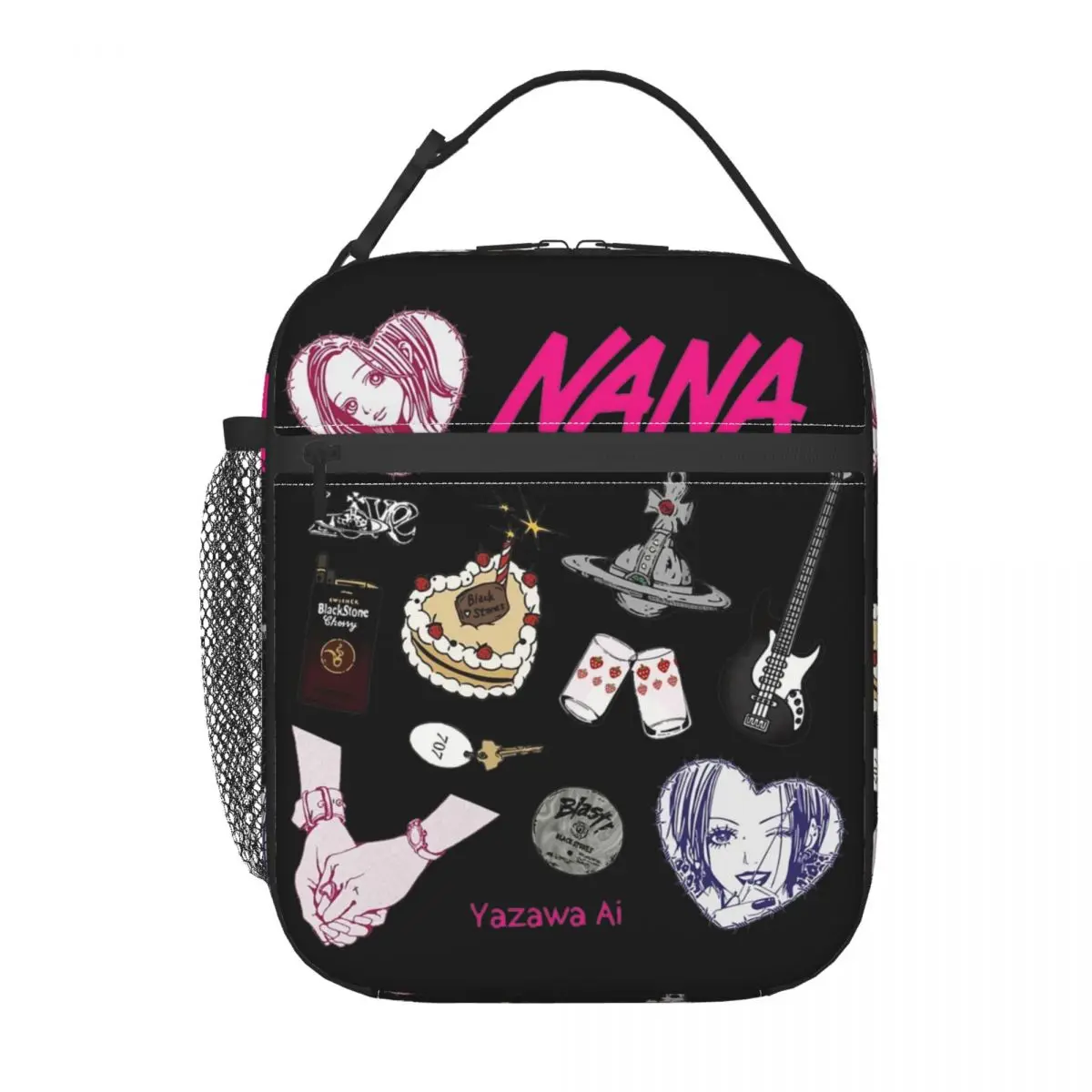 Nana Osaki Anime bolsas de almuerzo aisladas refrigerador contenedor de almuerzo a prueba de fugas fiambrera Tote bolsos de comida Picnic en la playa