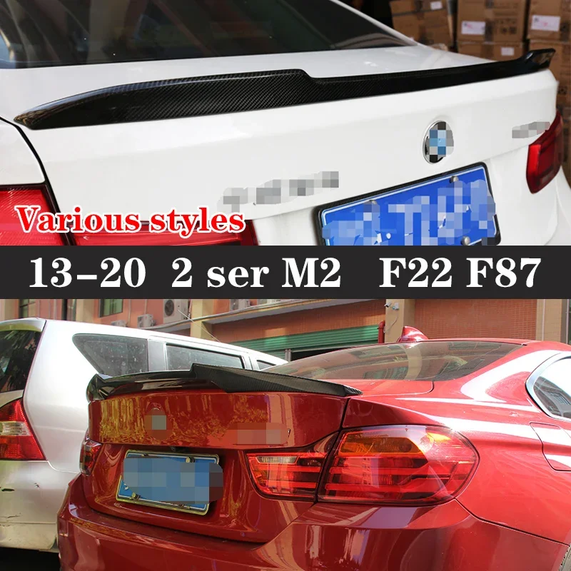 

For BMW 2 Series M2 F22 F87 Carbon Fiber Spoiler Shunt Rear Tail fins Duckbill Car Wing Retrofit the rear wing Car Accessories