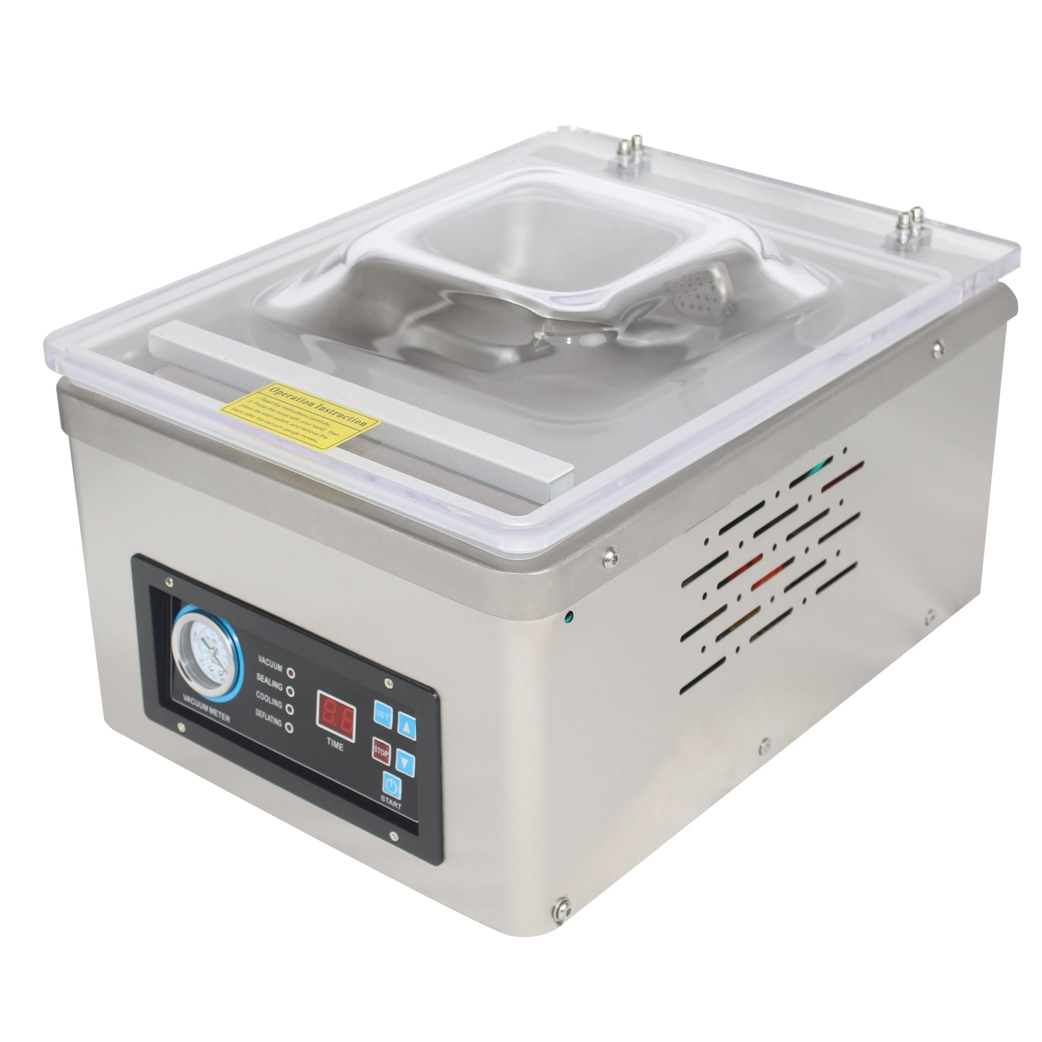 DUOQI DZ-260D 1-3pcs/min Speed Anti-Mold Vacuum Packaging Machine for Restaurant Home Food Store Use