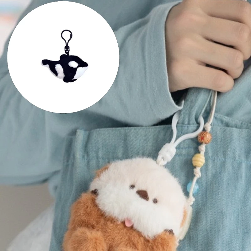 LLavero peluche Animal marino suave para niños y adultos, llavero juguete cómodo, colgante bolso muñeca con