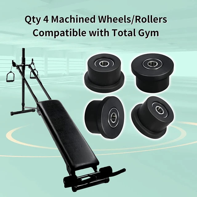 Machined Wheels Rollers Compatible Total Gym Replacement Fits Models 1000 1100 1400 1500 1600 1700 1800 1900 Achiever Force AliExpress
