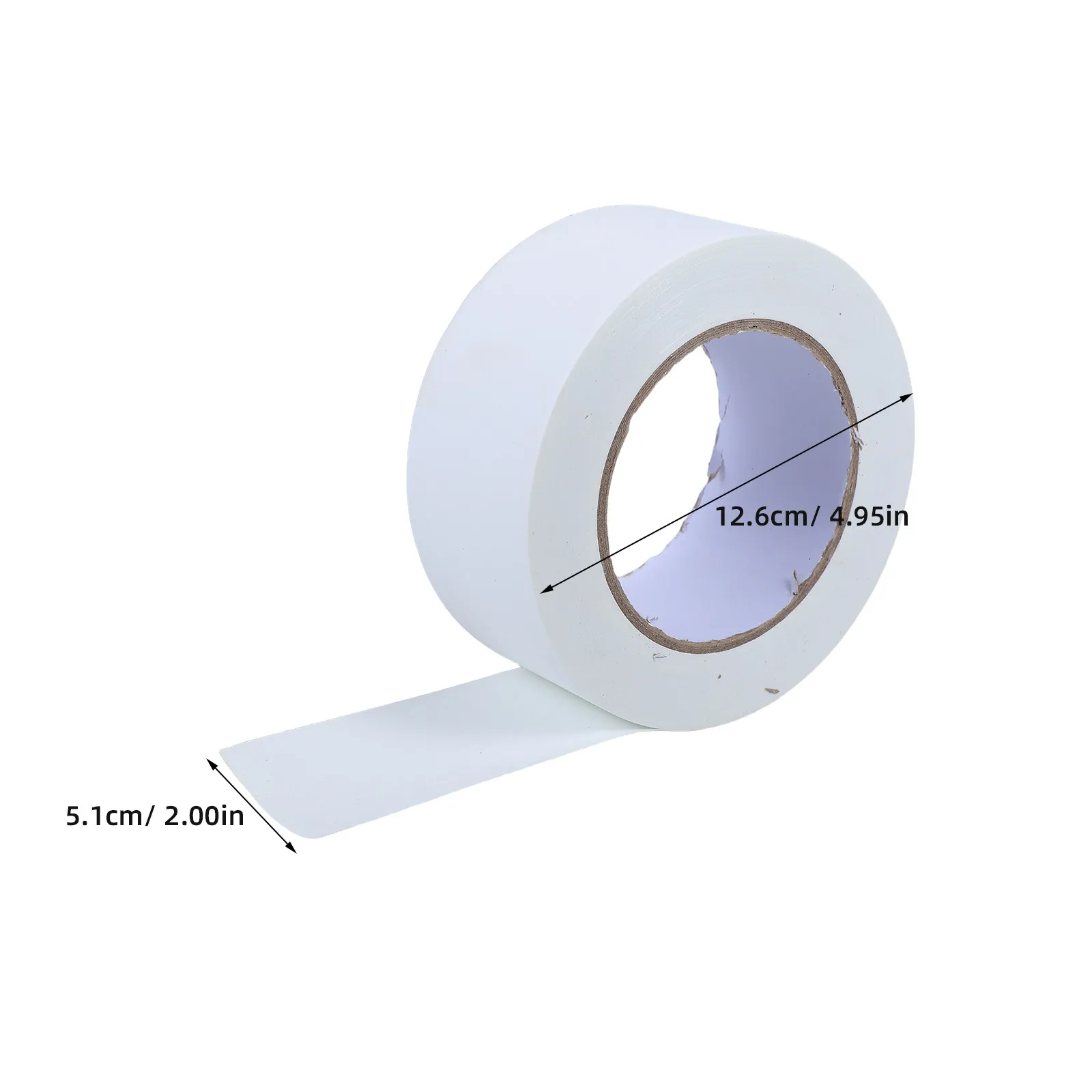 1 Roll Matte White Gaffer Tape Strong Adhesive Heavy Duty Carpet Repair Floor Marking Tape for Stage Dance Studio