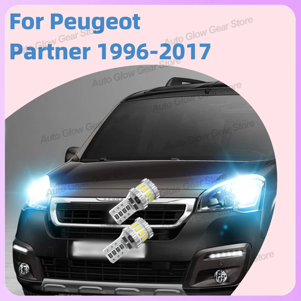 2x LED Clearance Light Bulb Parking Lamp For Peugeot Partner 1996-2017 2008 2009 2010 2011 2012 2013 2014 2015 2016 Accessories