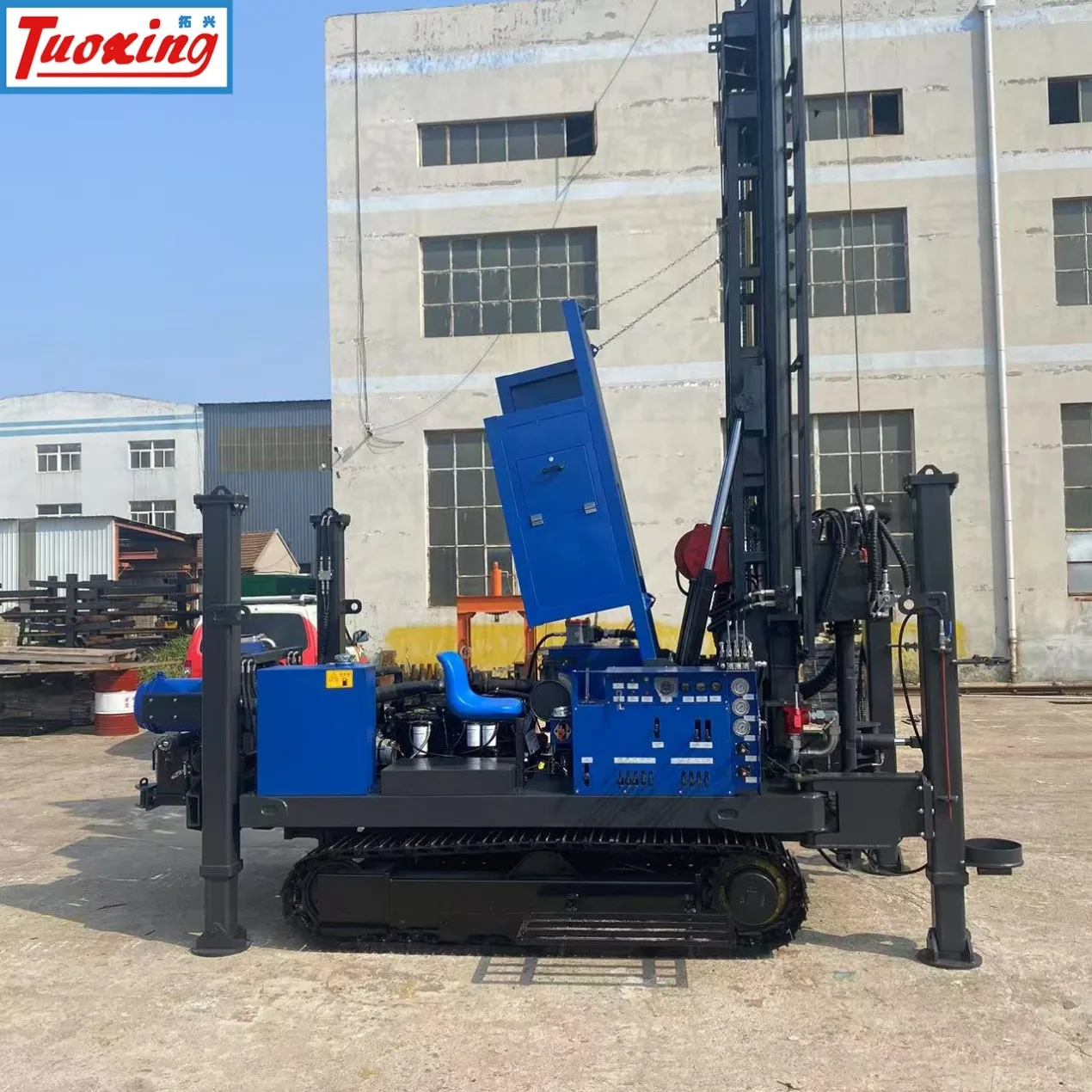 KP-500 for Construction Use Max.500m Drilling Depth Low Maintenance Cost Made in China Portable Diesel Mini Water Drilling Rig
