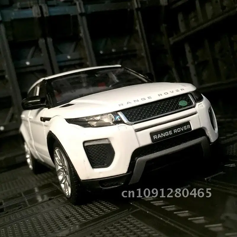 1:24 Range Rover Evoque SUV Legering Model Auto Diecast Metalen Auto Voertuigen Model Licht Met Geschenken Childrens Simulatie Off-road Speelgoed