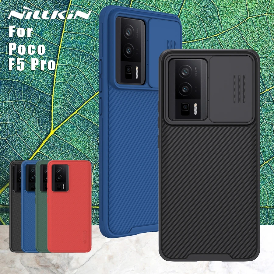 Nillkin for Xiaomi Poco X5 F5 Pro 5G Case Camera Protection Lens hard camshield Pro Frosted 360 full Back Cover for Poco X5 5G