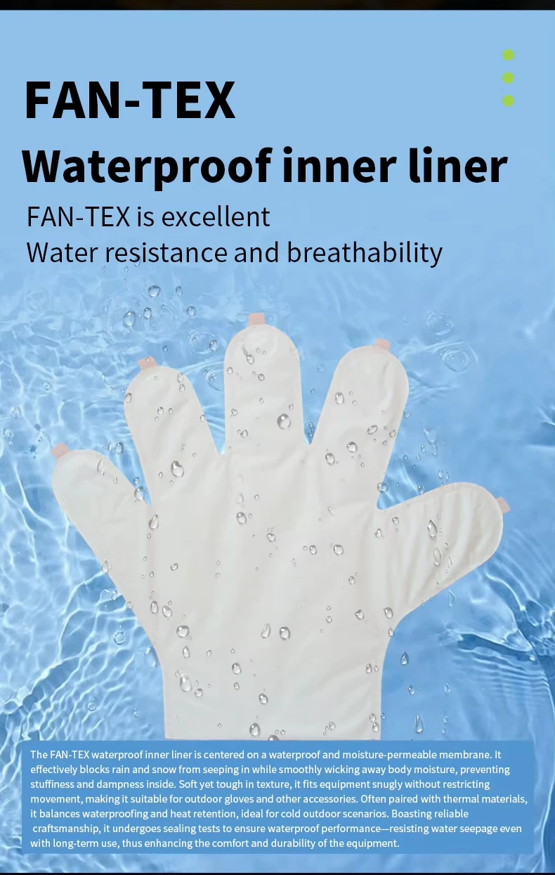Vier-Jahreszeiten-wasserdichte Motorradhandschuhe, Touchscreen-kompatible, warme, regenfeste Handschuhüberzüge für Motorradreisen und Motorradfahren. – Detail 7