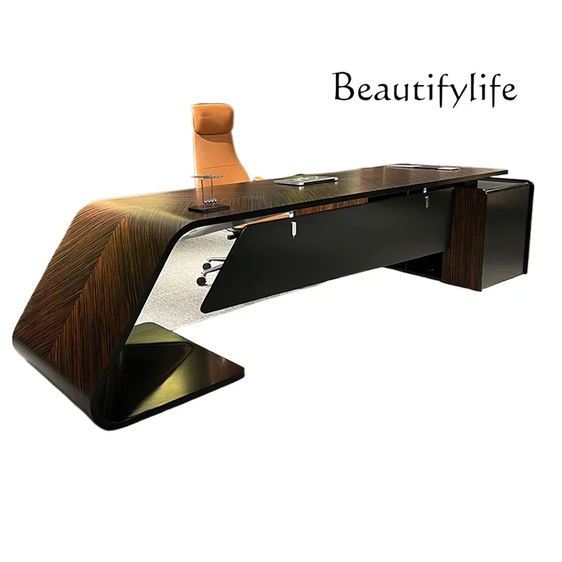 

Simple modern high-end fashion desk manager desk office atmosphere single desk